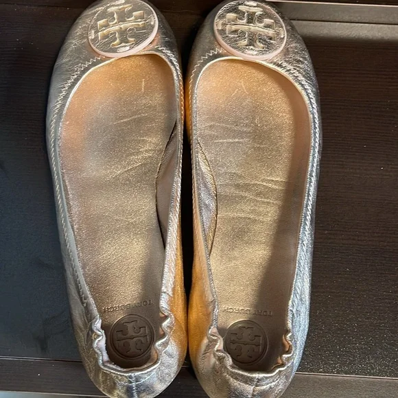 Tory Burch, Rose gold Minnie ballet flats (size 8) - Picture 6 of 9